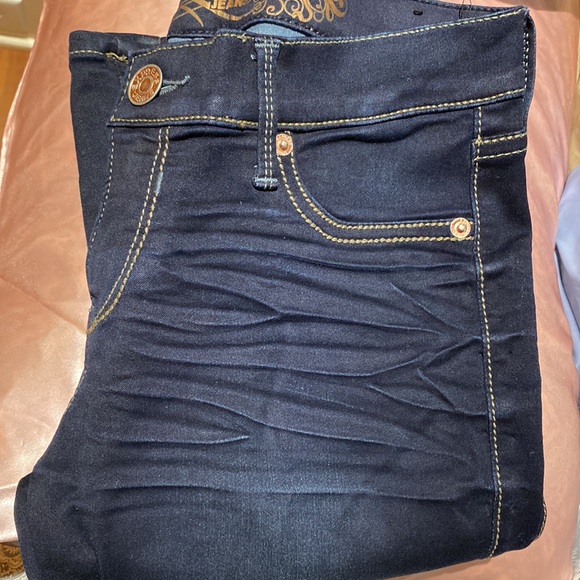 Express Barely Boot Stella Regular Fit Low Rise Carbon Jeans. New Never Worn. - Picture 8 of 8
